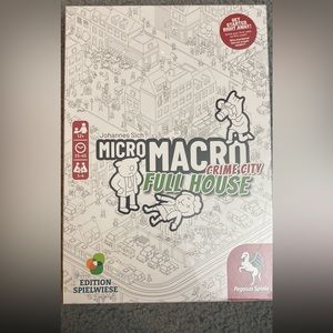 Micro, macro crime, city full house, board game
